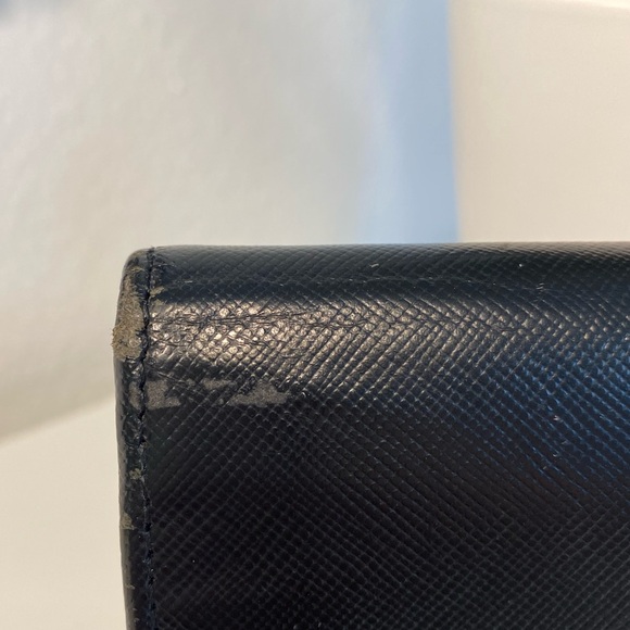 PRADA Saffiano Leather Trifold Wallet Unisex - Picture 12 of 13